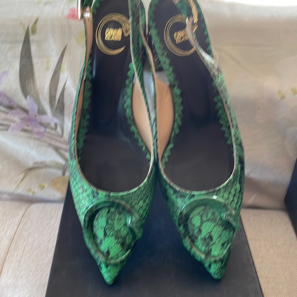 Cavalli Class leather heels.